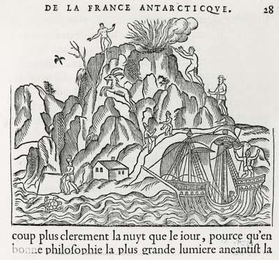 Volcano, 1558 by French School